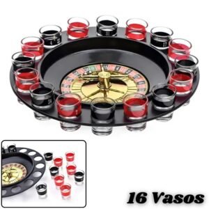 🎲Ruleta de Shots para Fiestas (16 Copas)