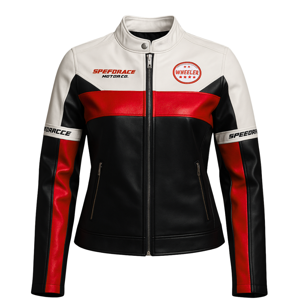 🏍️Chaqueta Motera Racer para Mujer King Jackets Col