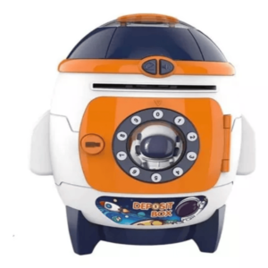 🚀Alcancía Cohete ATM con Contraseña y Música