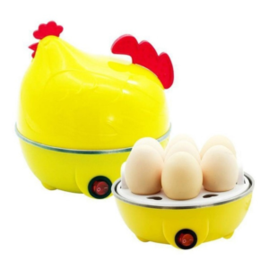 Hervidor de Huevos Eléctrico Tipo Gallinita - Cocinador al Vapor para 7 Huevos con Apagado Automático
