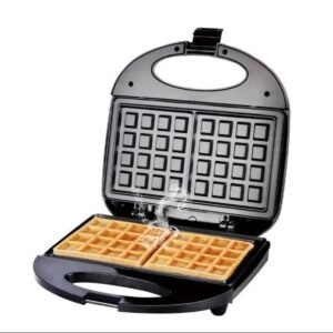 Wafflera Eléctrica Doble Cuadrada Antiadherente de Alta Potencia